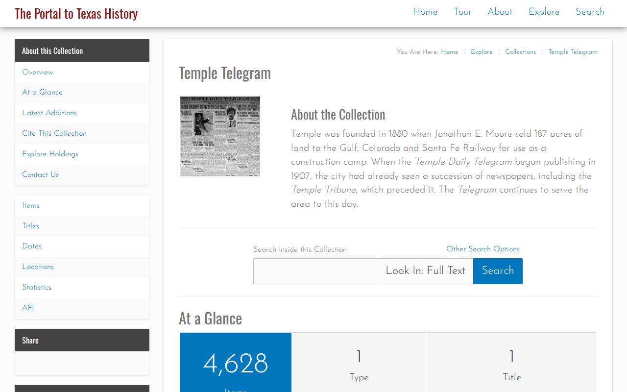 Temple city directory research with the UNT Temple Telegram collection