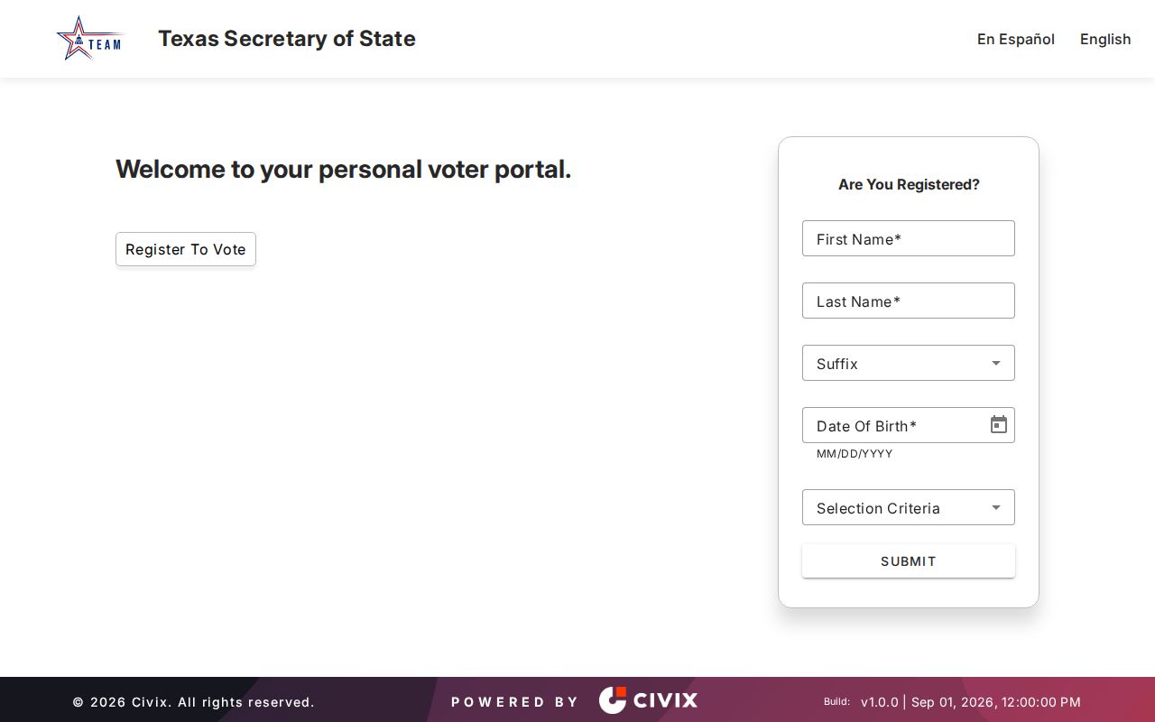 Temple residents directory Texas voter registration status lookup